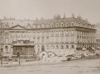 Omgevallen zuil, Place Vendome, Parijs, 1871