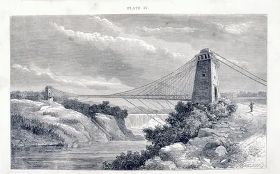 Falls View Hangbrug, Niagara, Noord-Amerika, c1869-c1889