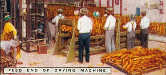 Voedingsuiteinde van droogmachine, 1926