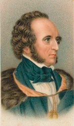 Felix Mendelssohn 1809-1847, Duitse componist, pianist, organist en dirigent, 1911