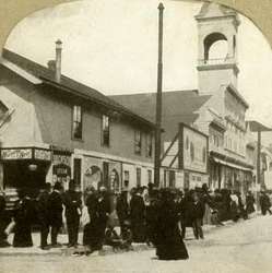 Veerboot aanlegplaats vanuit Oakland, 1906