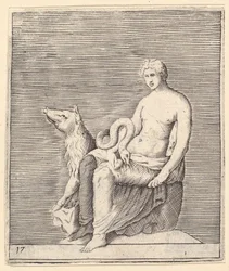 Figuur met Varken en Slang, gepubliceerd ca. 1599-1622