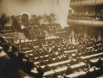 Eerste vergadering van de Volkenbond, 15 november 1920 in Genève, 1920.
