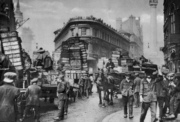 Vishavenarbeiders in Billingsgate, Londen, 1926-1927