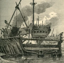 Drijvend dok, Deptford 1820, ca. 1878