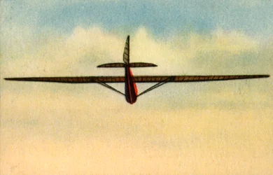 Vlieginstructeur in zweefvliegtuig bij de Rhön-Rossitten Society zweefvliegschool, Duitsland, 1932