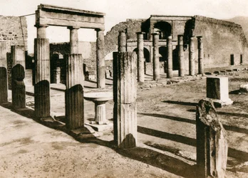 Foro triangolare, Pompeii, Italië, ca. 1900s