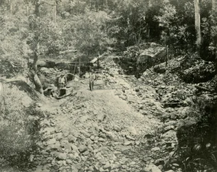 Zoekers aan het werk, 1901