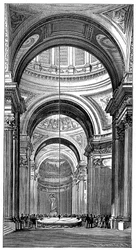 Foucaults slinger in het Panthéon, Parijs, 1851, 1900