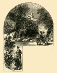 Fontein in de Surrey-tuinen, ca. 1878