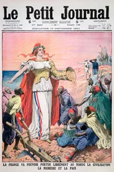 Frankrijk brengt beschaving, welvaart en vrede naar Marokko, 19 november 1911