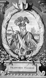 Francisco Pizarro, 15e eeuwse Spaanse conquistador, 1671