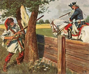 Frederik de Grote ontsnapt aan gevaar door snel denken, 1758, 1936