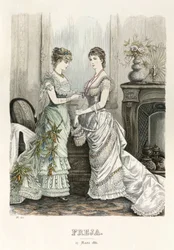 Freja- geïllustreerd Scandinavisch modetijdschrift 1881, illustratie nr. 6