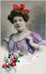 Franse ansichtkaart, ca. 1900