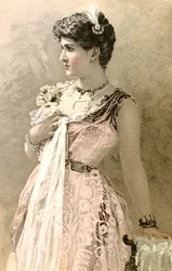 Franse ansichtkaart, ca. 1900