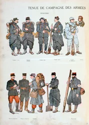 Franse legeruniformen, Eerste Wereldoorlog, 1914