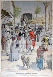 Franse leraren bezoeken Algerije tijdens de schoolvakanties, 1903