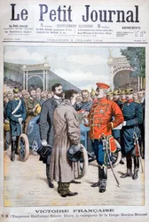 Fransman Leon Thery, winnaar van de Gordon Bennett Cup in autoracen, 1904