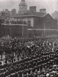 Begrafenisstoet van koning Edward VII, Whitehall, Londen, 20 mei 1910