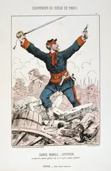 Garde Mobile - Officier, Beleg van Parijs, 1870-1871