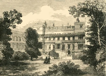 Tuinzijde van Northumberland House, 1881
