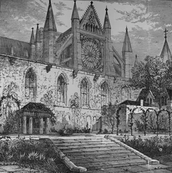 Tuin van Ashburnham House, 1890