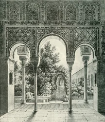Tuin van de Generalife, 19e eeuw