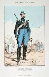 Gendarmerie Republicaine, Beleg van Parijs, Frans-Duitse Oorlog