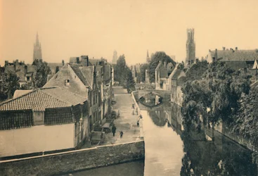 Algemeen uitzicht op de Groene Kade, ca. 1910