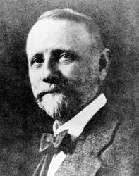 George C Blickensderfer, Amerikaanse ontwerper van de Blick typemachine, ca. 1880s