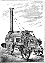 George Stephensons locomotief Rocket, ca. 1875