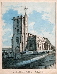 Gillingham, Kent, Engeland, 19e eeuw