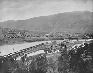 Glenwood Springs en badhuis, Colorado, ca. 1897