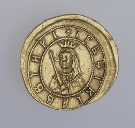 Gouden munt van regentes Sophia Alekseyevna, tussen 1682 en 1687