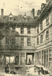 Goudsmedenhuis, Green Arbour Court, rond 1800, ca 1872