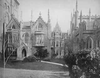 Grace Church en Pastorie, New York, c1897