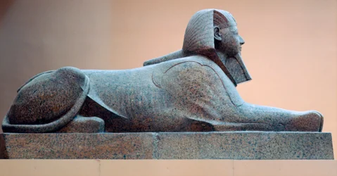 Granieten sfinx van Hatsjepsoet, regering van Hatsjepsoet, Egyptisch, 18e dynastie