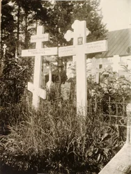 Graven op de begraafplaats van het Novodevichy Nieuwe Maagdenklooster, Moskou, Rusland, 1929