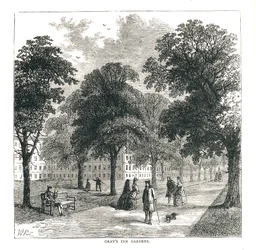 Grays Inn Gardens, 1878
