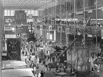 Grote Tentoonstelling in het Crystal Palace, Hyde Park, Londen