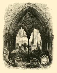 Groot Portaal, Crowland Abbey, 1890
