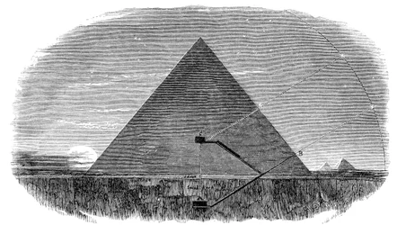 Grote Piramide van Cheops in Gizeh gebruikt als astronomisch observatorium