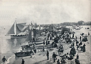 Great Yarmouth - Een typisch tafereel op het strand, 1895