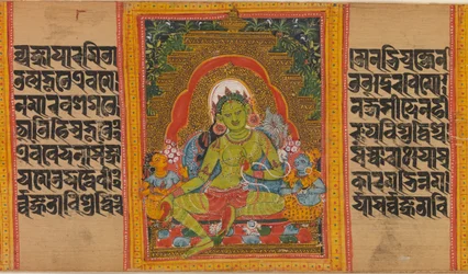 Groene Tara...Perfectie van Wijsheid Manuscript, begin 12e eeuw