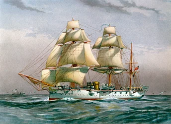 HMS Calliope, Royal Navy 3e klasse kruiser, ca. 1890-1893