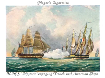 H.M.S Majestic in gevecht met Franse en Amerikaanse schepen, 1936