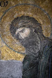 Hagia Sophia Deesis mozaïek - Johannes de Doper, Istanbul, Turkije