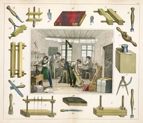 Handgereedschap De boekbinder