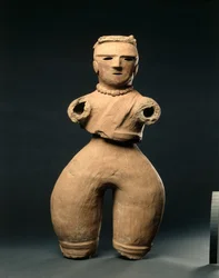 Haniwa-figuur van een vrouw, c. 500s